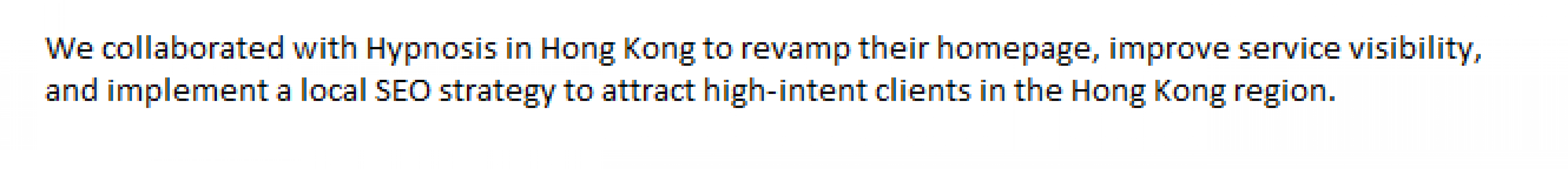  SEO & Homepage Revamp for Hypnosis Clinic in Hong Kong screenshot 1