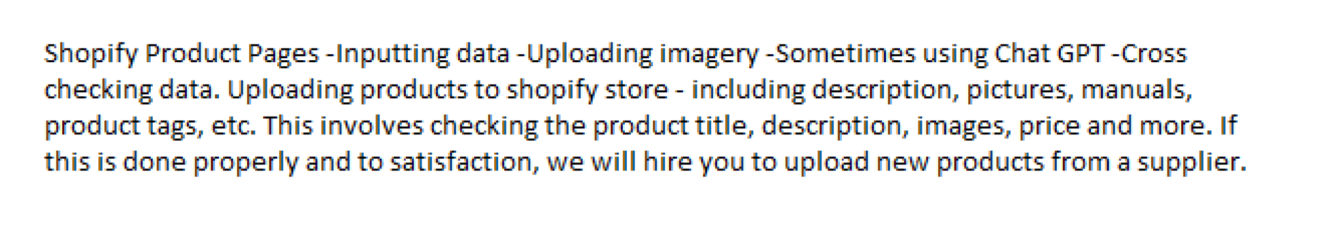 Shopify E-commerce Product Assistant screenshot 1