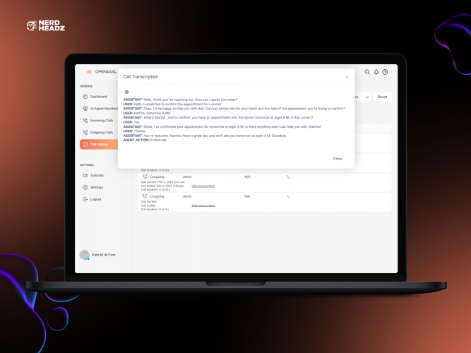 AI Call Center screenshot 1