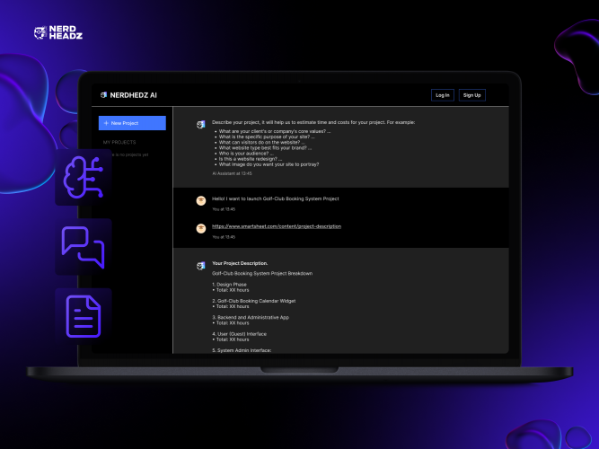 NerdHeadz AI Estimation Tool screenshot 2