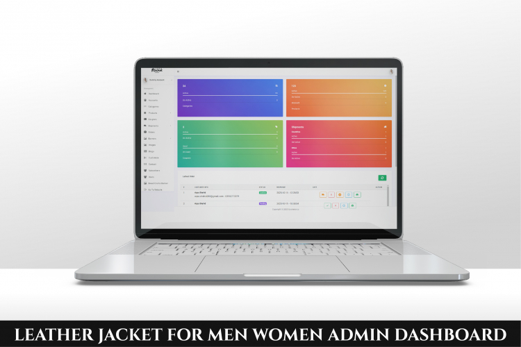 Men's Leather Jackets E-commerce Website screenshot 2