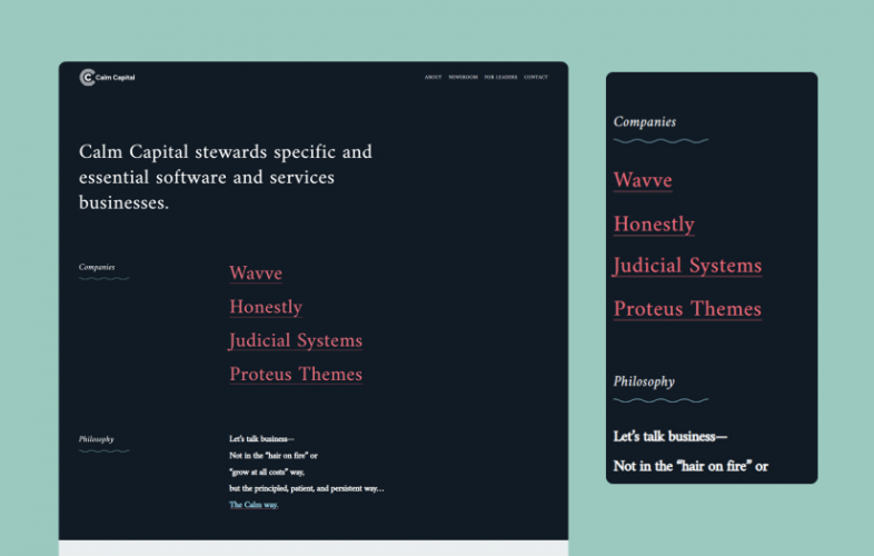 Calm Capital screenshot 1