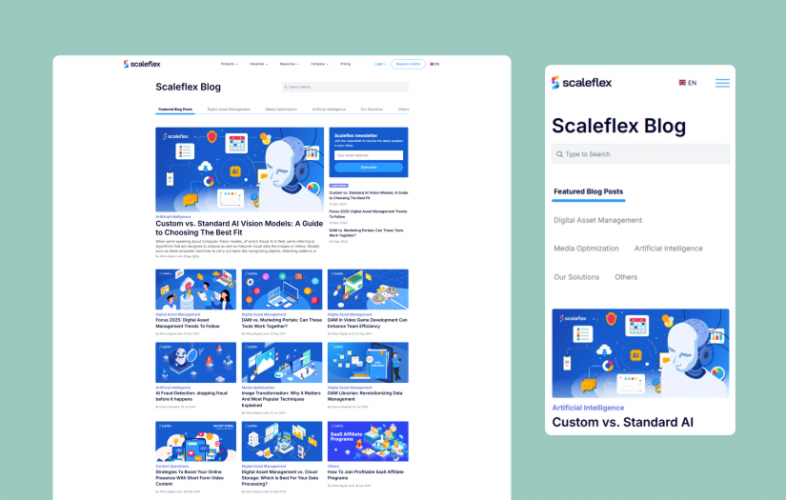 Scaleflex Blog screenshot 1