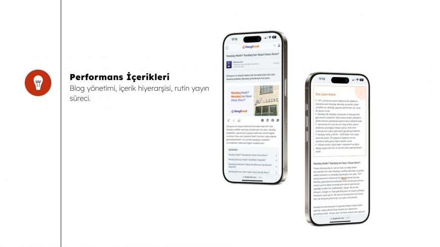 HangiKredi Blog Management screenshot 1