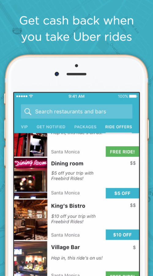Freebird iOS & Android app screenshot 1