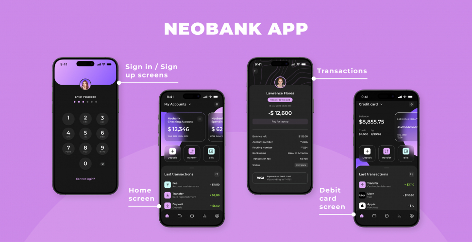 Neobank App screenshot 1