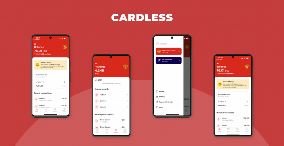 Cardless - Android app screenshot 1