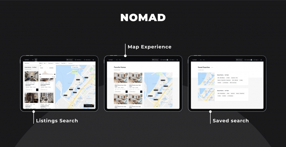 Nomad - Web app screenshot 1