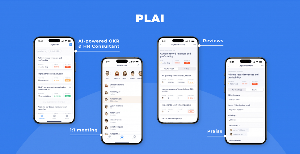 Plai - Performance management platform screenshot 2