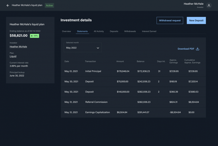 Fintech Platform screenshot 2