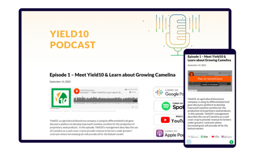 Yield10 Bioscience screenshot 1