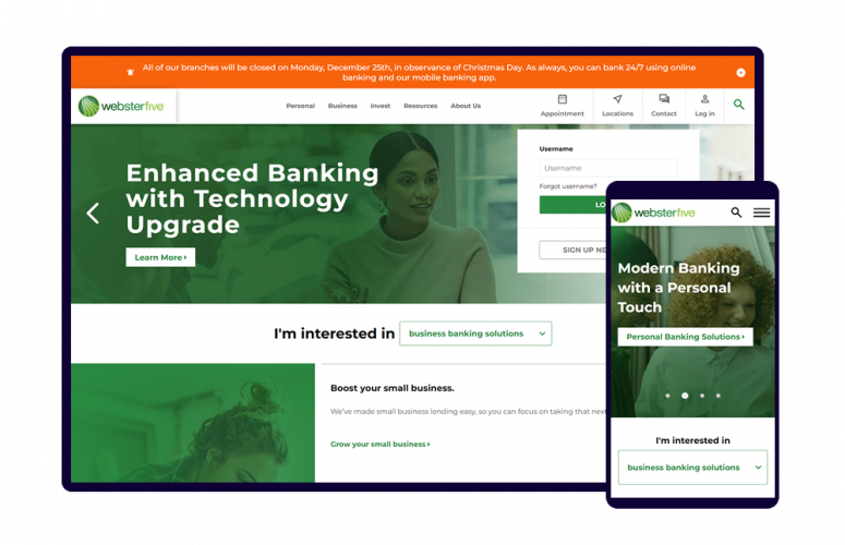 Webster Five Bank screenshot 1