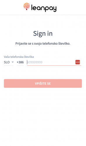 Leanpay PSD2 and KYC integration screenshot 1