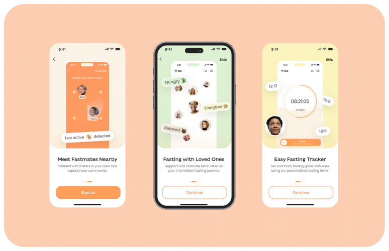 Fastmates: Fasting and Socialisation Mobile App screenshot 1