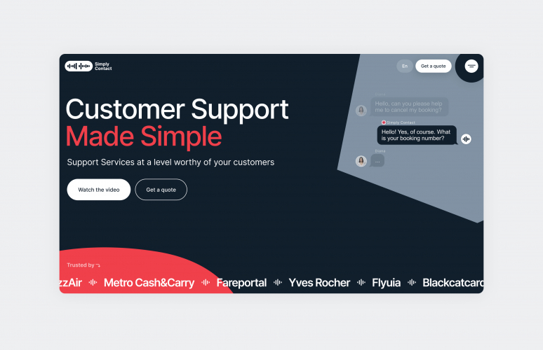 Simply Contact: Customer Support screenshot 1
