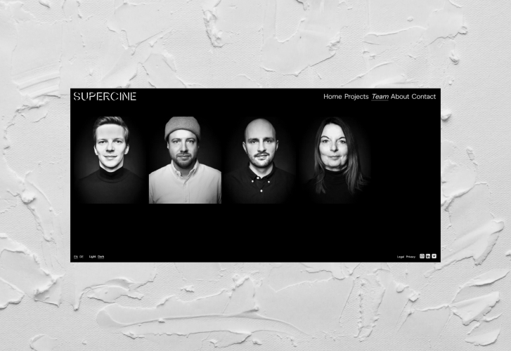 SUPERCINE: Branding website for production house screenshot 3