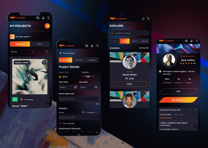 ILLUSPARK: Content Management Platform for artists screenshot 4