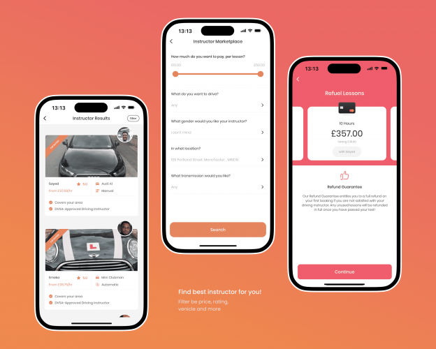 LEARNR: Mobile App to find & book a driving lesson screenshot 5