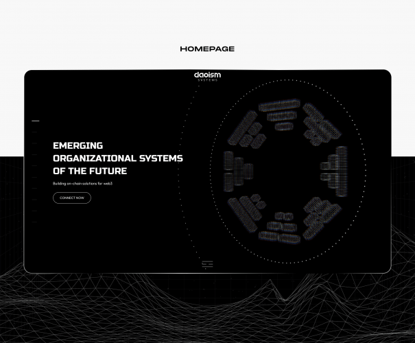 DAOISM.SYSTEMS: Branding website with 3D graphics screenshot 4