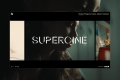 SUPERCINE: Branding website for production house