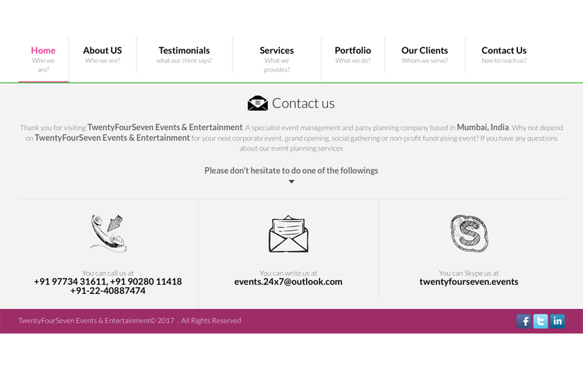 Twenty Four Seven Events & Entertainment screenshot 3