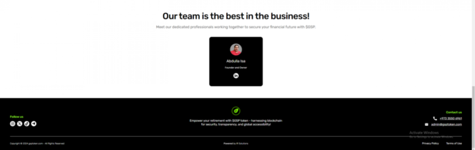  $GSP Token  screenshot 2