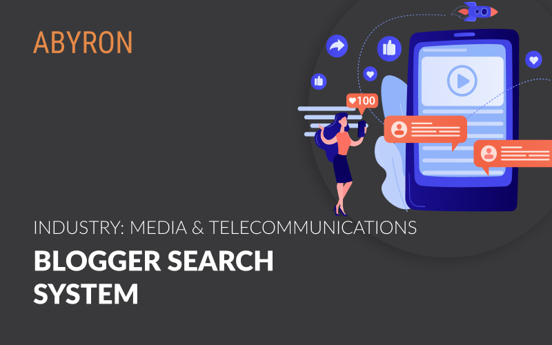 Blogger search system screenshot 1