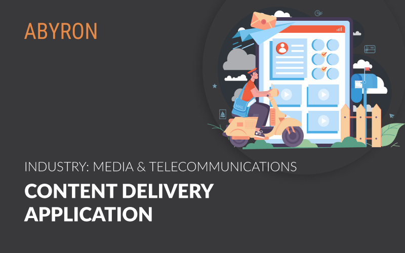 Content delivery application screenshot 1