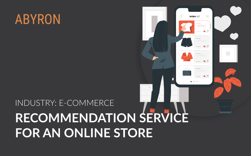 Recommendation service for an online store screenshot 1