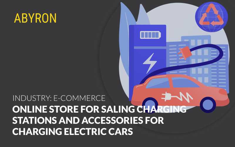 Online store for saling charging stations and accessories for charging electric cars screenshot 1
