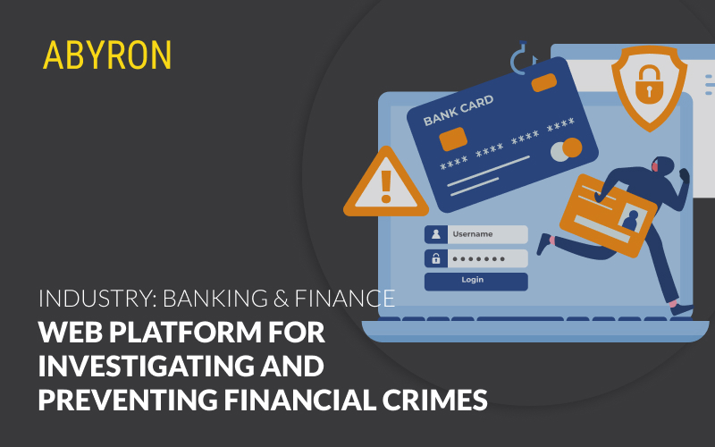 Web platform for investigating and preventing financial crimes screenshot 1