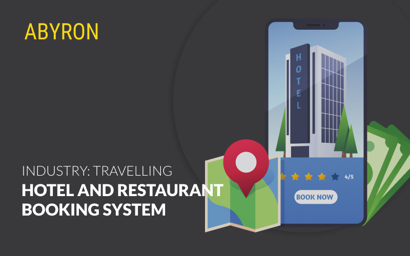 Hotel and restaurant booking system screenshot 1