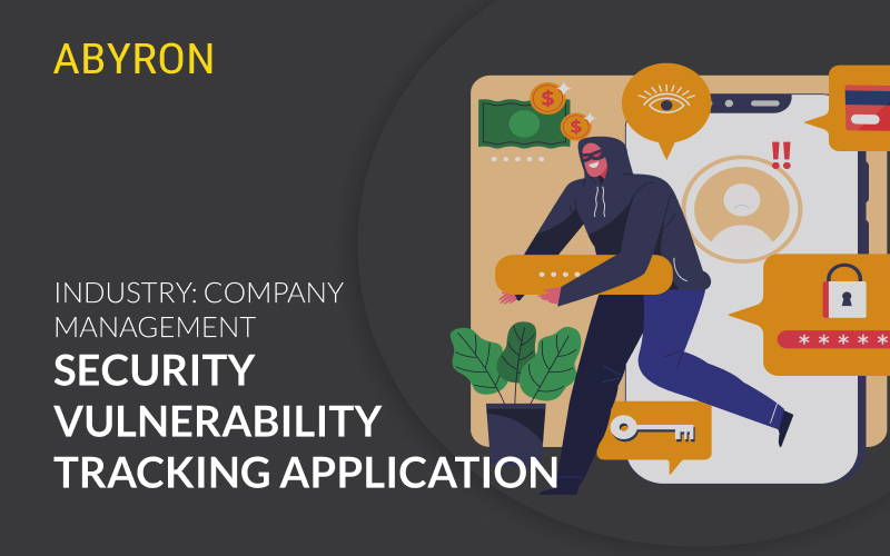 Security vulnerability tracking application screenshot 1