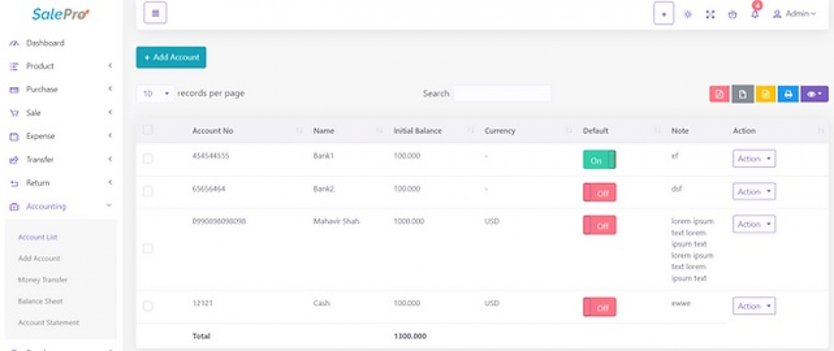 Customized software to manage Accounting and Inventory screenshot 2