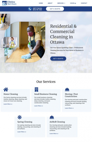 Elmina Services - Web Design and Development screenshot 1