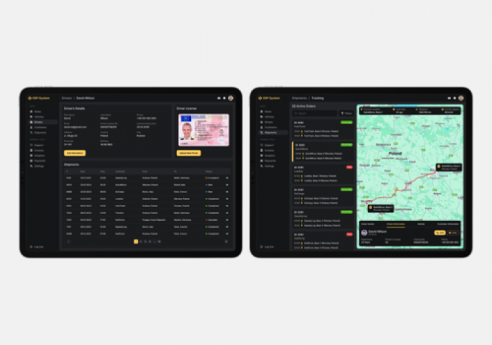 ERP for delivery services screenshot 1