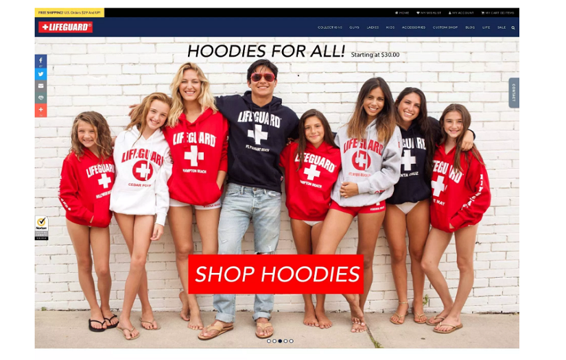 Home- Lifeguard, Sweatshirts, Hoodies, Tees And Apparel Officially Licensed screenshot 2