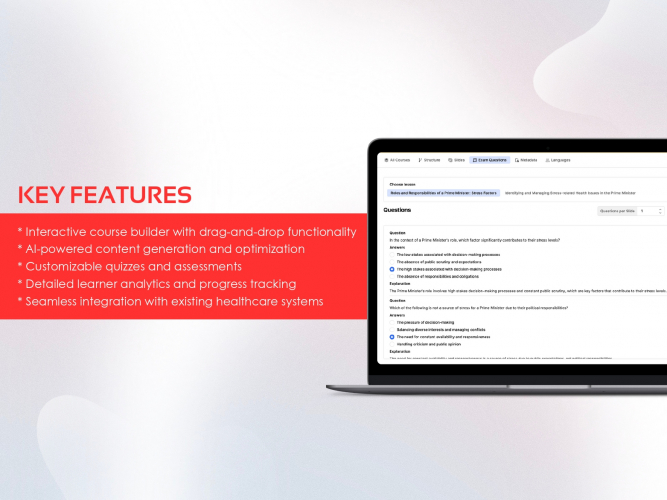 Course Creation Platform for Healthcare screenshot 1