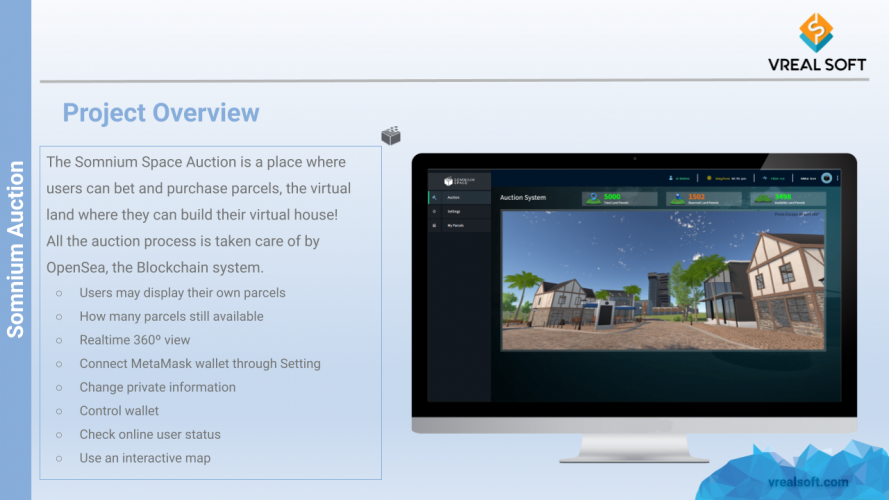 Somnium Space - Web Application screenshot 2