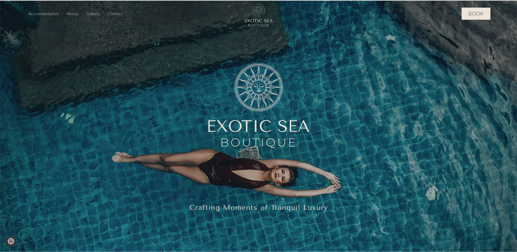 Web Design Exotic Sea Boutique  screenshot 1