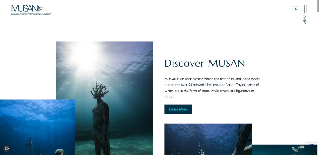 Web Design for MUSAN screenshot 1