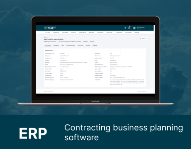 ERP for contracting business screenshot 1