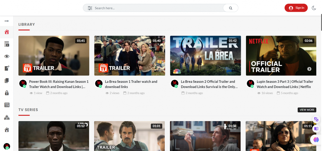 Video Streaming Website like YouTube screenshot 3