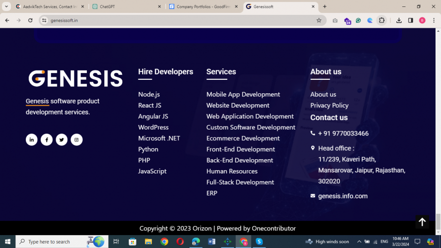 Genesis Softwares screenshot 1