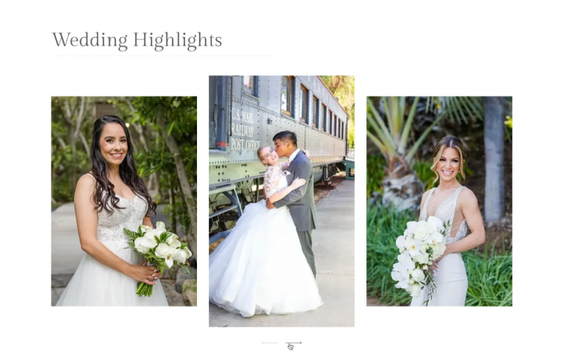 Wedding site screenshot 1