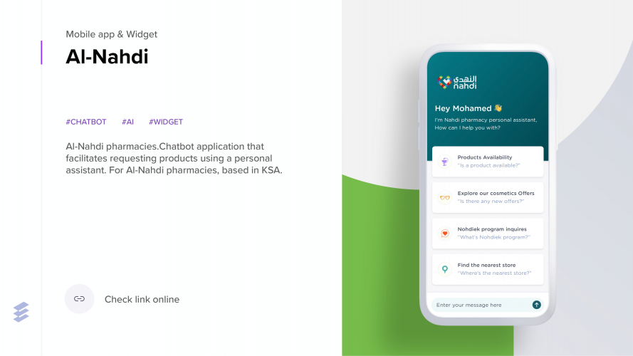 AL Nahdi Chatbot screenshot 1
