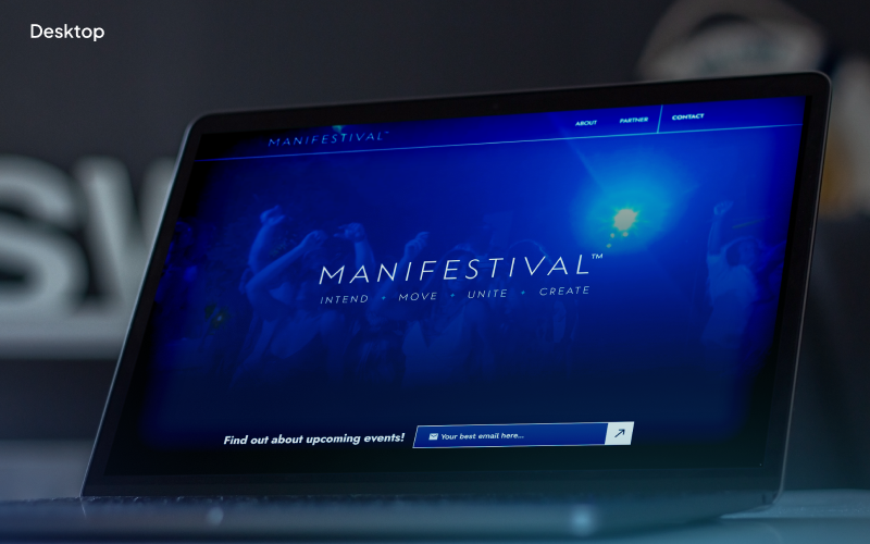 Visual identity for a spiritual health and wellness festival screenshot 2