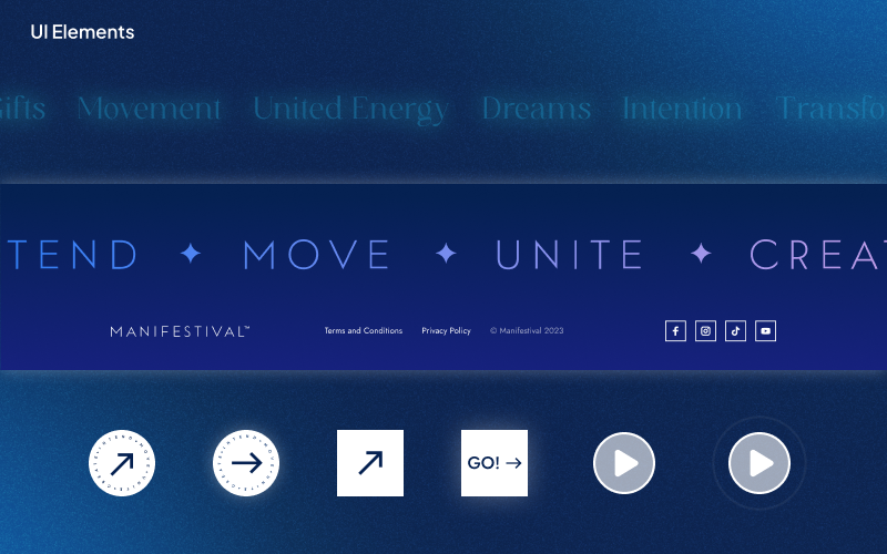 Visual identity for a spiritual health and wellness festival screenshot 3