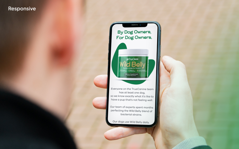 Digital presence for a new dog probiotic screenshot 4