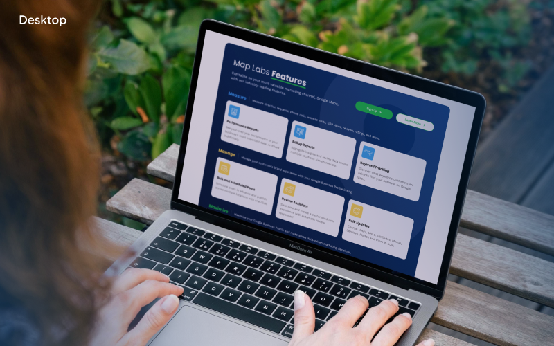 Data-rich interface for Google Maps analytics screenshot 1